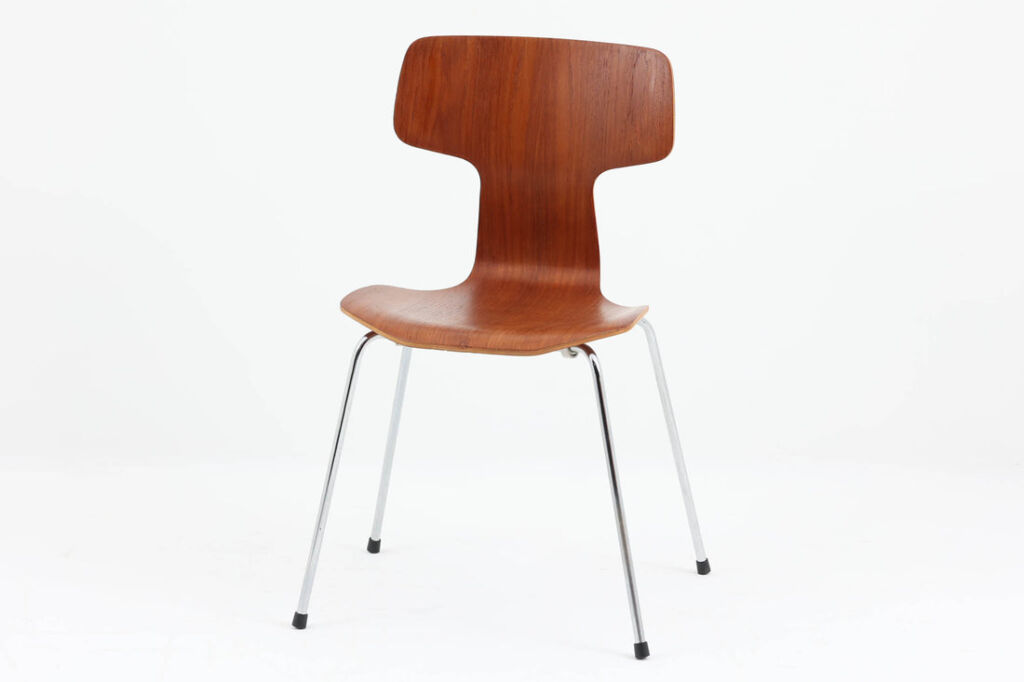 Arne Jacobsen(アルネ・ヤコブセン）Ｔチェア　チーク材　北欧家具ビンテージ/DK12190