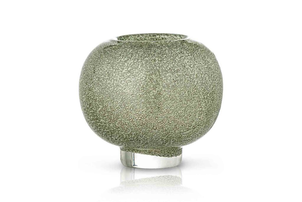 Bloomingville ブルーミングヴィル マウスブローの美しいフラワーベース Saia 【北欧雑貨 インテリア おしゃれ モノトーン モノクロ シンプル モダン ナチュラル 置物 オブジェ デコレーション 花瓶 フラワーベース プランター おすすめ 人気 観葉植物 ドライフラワー】