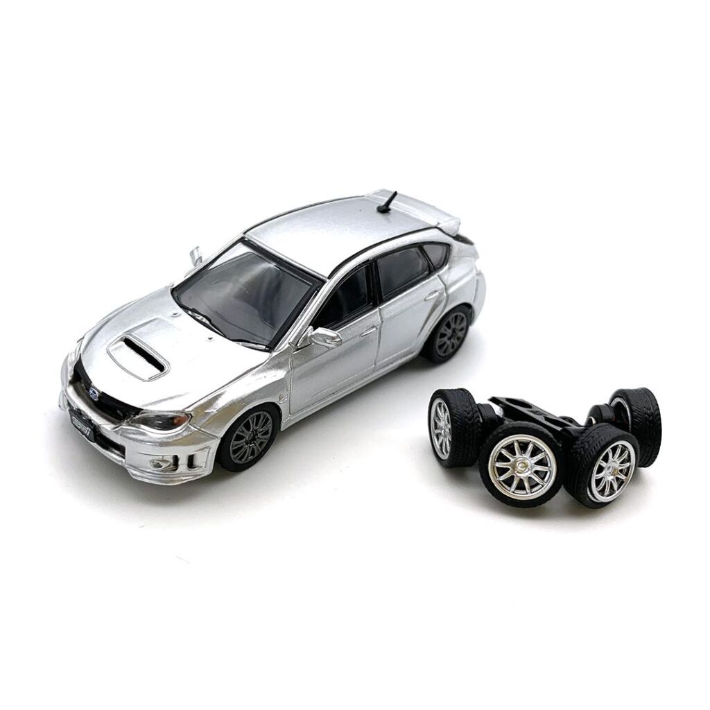 【送料無料】 ビ-エムクリエイションズ スバル インプレッサ WRX 09 シルバー RHD 1/64スケール 64B0172