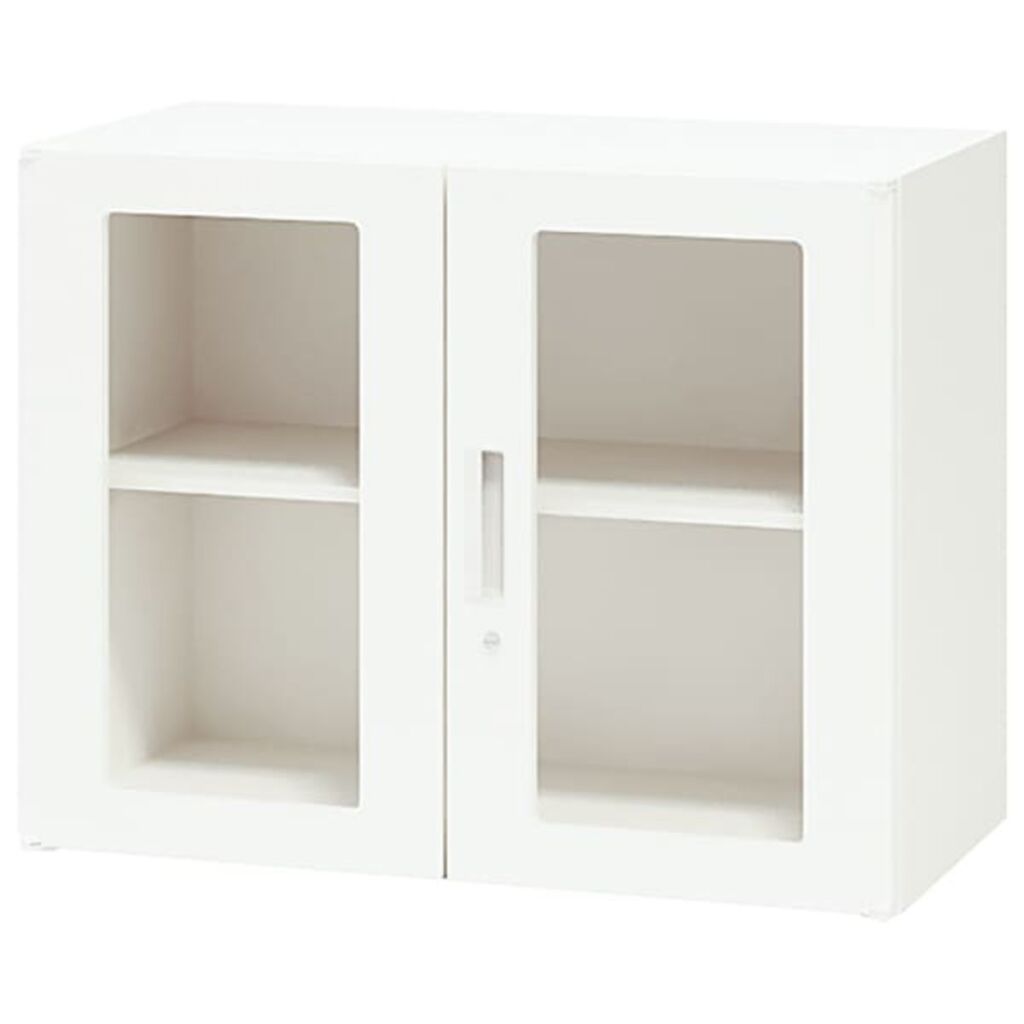 法人様限定 ナイキ(NAIKI) キャビネット オフィス家具 書庫 CW-0907KG-WW 両開き戸