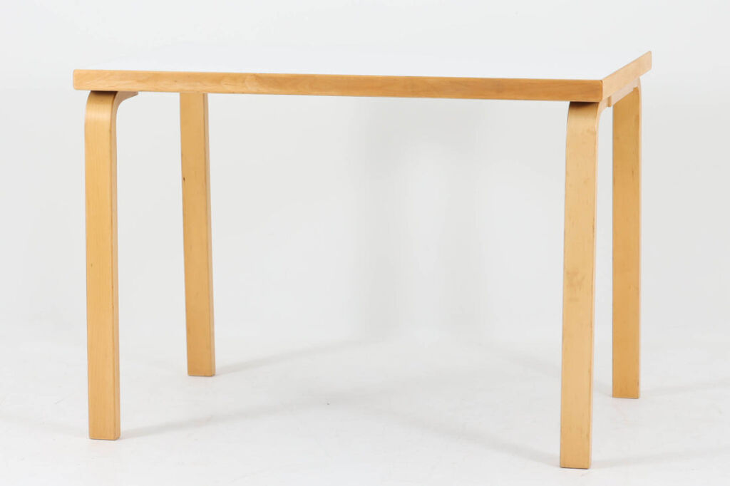 Alvar Aalto(アルヴァ・アアルト)　80B　ダイニングテーブル　幅100cm　Artek(アルテック)　ホワイトラミネート　フィンランド製/DK18220