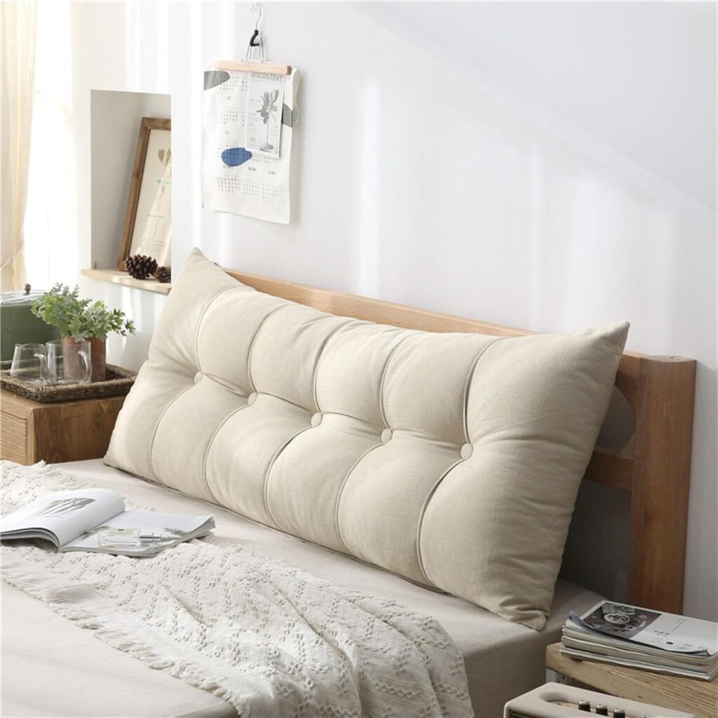 クッション 背もたれ 長方形 ベッド 可愛い 背もたれクッション 大きい ハイバック オフィス ヘッドボードクッション シングル 60*60*20cm ダブル フワフワ 腰枕 対策 疲れない リラック