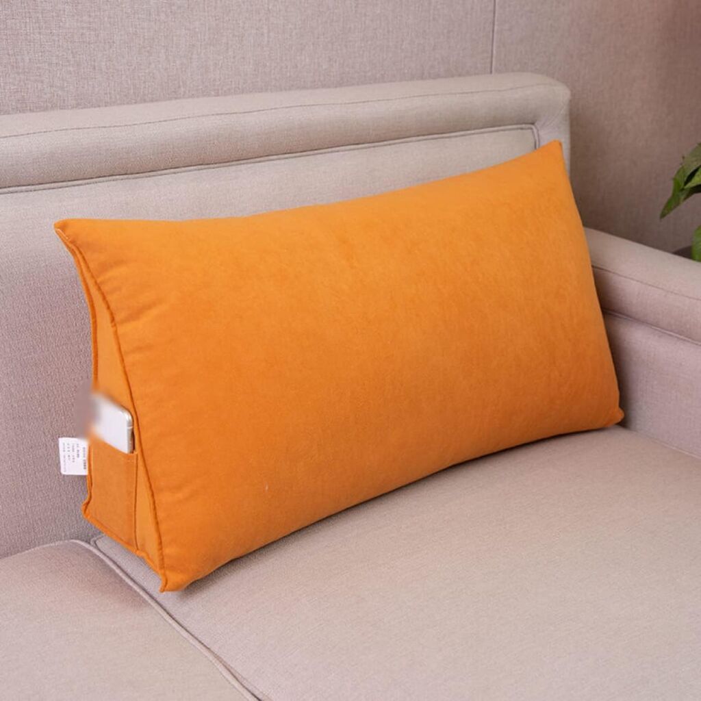 背もたれ クッション ベッド 三角クッション ソファー 大きい ベッド用低反発読書用クッション 北欧風 読書 カラー 腰枕 ベッド用 リラックスクッション 傾斜 テレビ 大きいサイズ インテリア ベッ