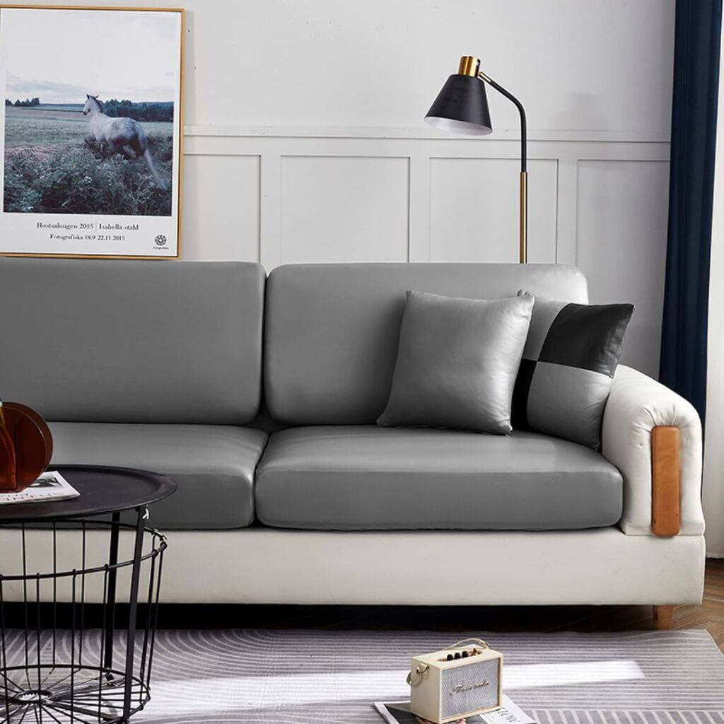 ソファーカバー 合皮 ソファクッションカバー 1-2人掛け 肘付き PUレザー 伸縮素材 防水機能 カラー ストレッチ ぴったりフィット式 F 傷防止 柔らかい 四季適用 洗える丸洗い 耐久性 防静電