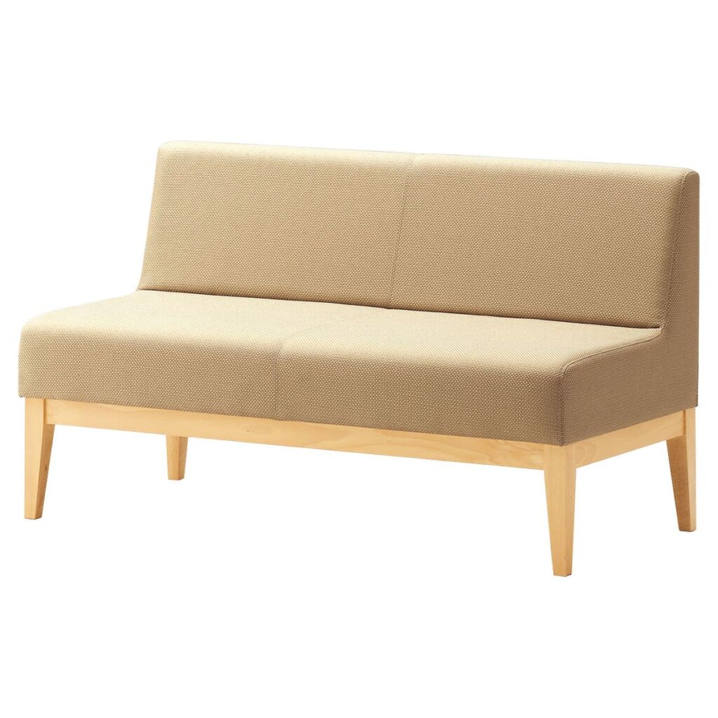 法人様限定 クレス 待ち合いソファ コルプスAM 木脚・背付 W1200