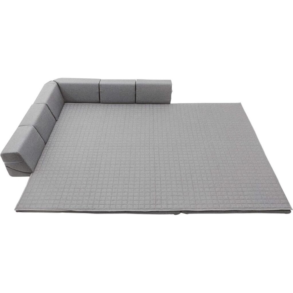 【I】セルタン(CELLUTANE) ラグマット シングルコーナーソファ付き ZONIA Lサイズ アッシュグレー プレイマット 【受注生産品】