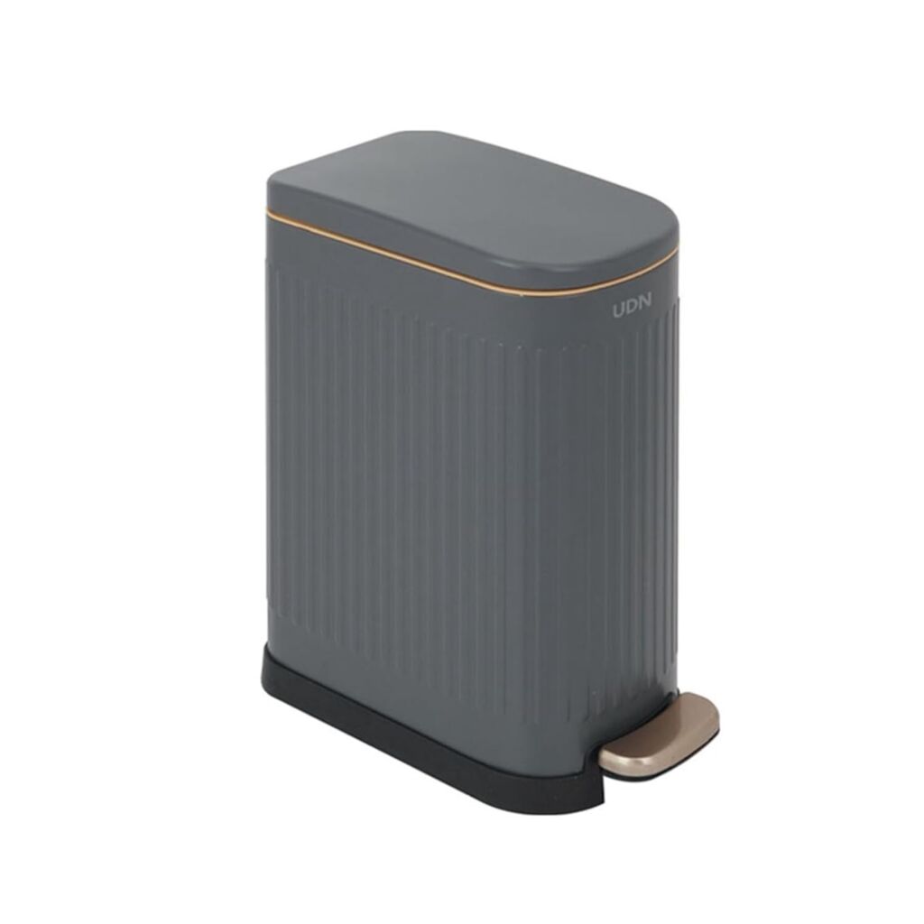 ゴミ箱 ふた付き 10L ダストボックス 角型 ペダル式 ごみ箱 スリム おしゃれ 抗菌 消臭 密閉 音無し 部屋 キッチン リビングルーム トイレ 浴室 オフィス用 スチール グレー