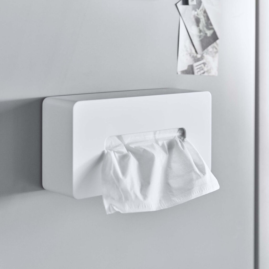 マグネット ティッシュケース レギュラーサイズ tower タワー ホワイト ブラック 5585 山崎実業 YAMAZAKI