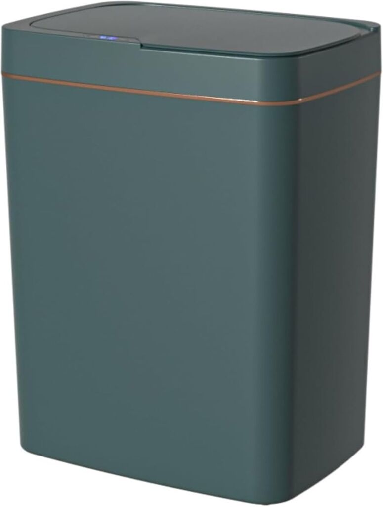 自動開閉 ゴミ箱 ふた付き 15L スリム スマートゴミ箱 密閉 防臭 センサーゴミ箱 電池式 タッチレスゴミ箱 小型 音無し 電動 トイレ キッチン オフィス 家庭用 隙間 ごみ箱 リビングルーム