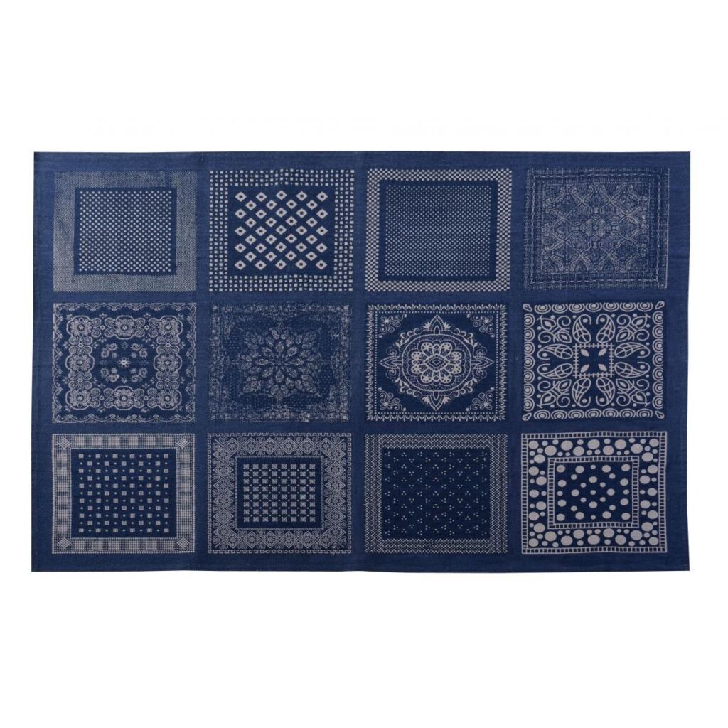 【I】東谷 Azumaya ラグ ブルー TTR-152BL 新生活 おしゃれ 模様替え 映え【代引不可/北海道・沖縄・離島不可】