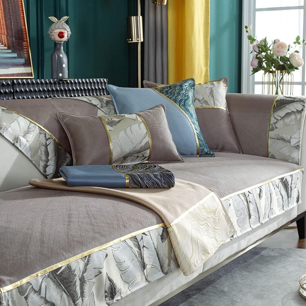 マルチカバー 北欧風 夏 ソファーシーツ おしゃれ 滑り止め ソファーカバー 無地 冷却マット保護 カラー 防塵 110x180cm 防汚 犬猫対策 室内マット マット 涼感 冷感防ダニ 防カビ ソフ