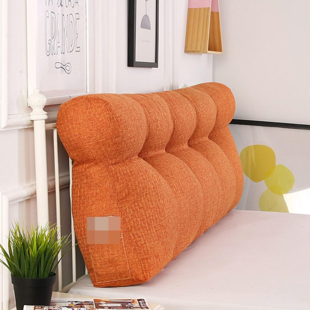 ベッド 背もたれ クッション ヘッドボードクッション 洗える 三角 ロング ピロー 二人掛け ベッド用 背もたれクッション 読書 寝ながら テレビ枕 座椅子 三角枕 腰当てクッション 読書用クッション