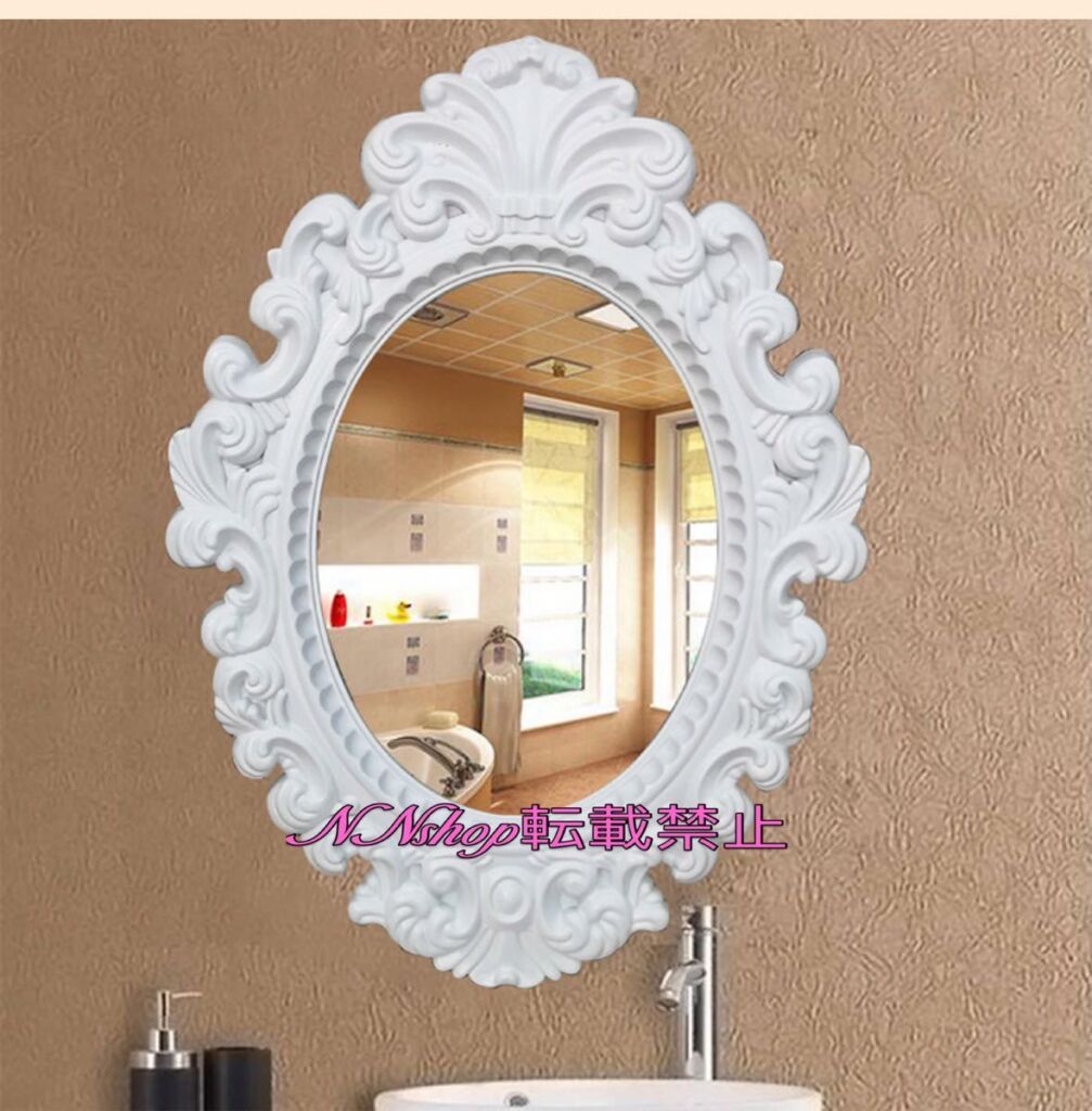 A016610高級豪華鏡 アンティーク調 .壁掛け鏡 壁掛け .壁掛けミラー ウォールミラー40x60cm