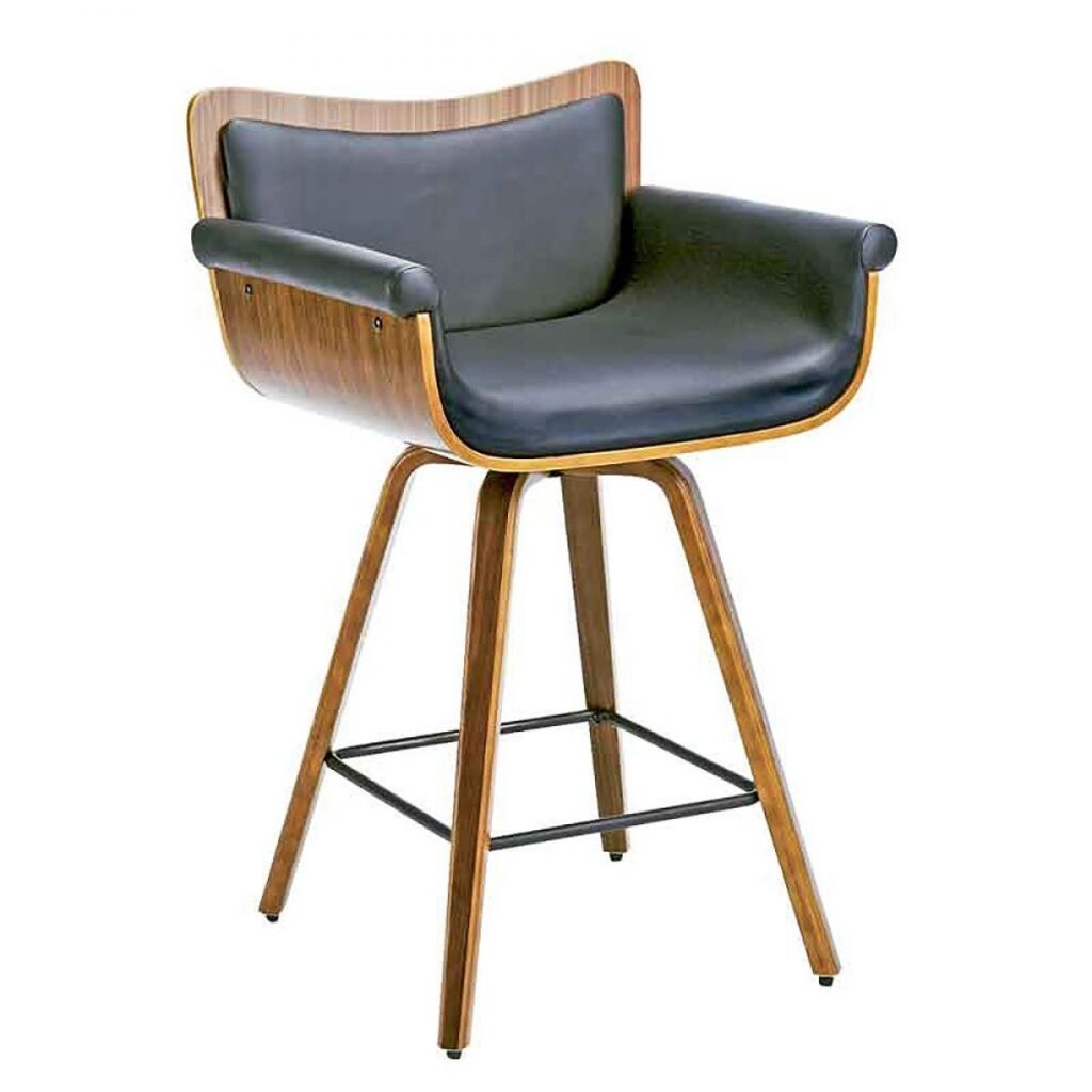 【I】宮武製作所 バーチェア ブラウン KNC-J010 新生活 インテリア 家具 おしゃれ デザイン 【代引不可】