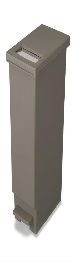 新輝合成 トンボ ユニード ゴミ箱 45リットル ふた付き 蓋を開けずにごみを捨てられる プッシュタイプ ペダル式 ブラウン 45S 幅26.5×奥行45.5×高さ55.5cm 日本製