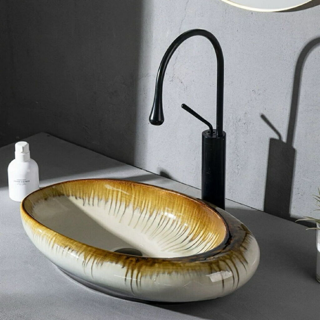 A037948洗面ボウルセット 洗面ボール 手水鉢 手洗器 手洗い鉢 洗面器 蛇口 排水金具付