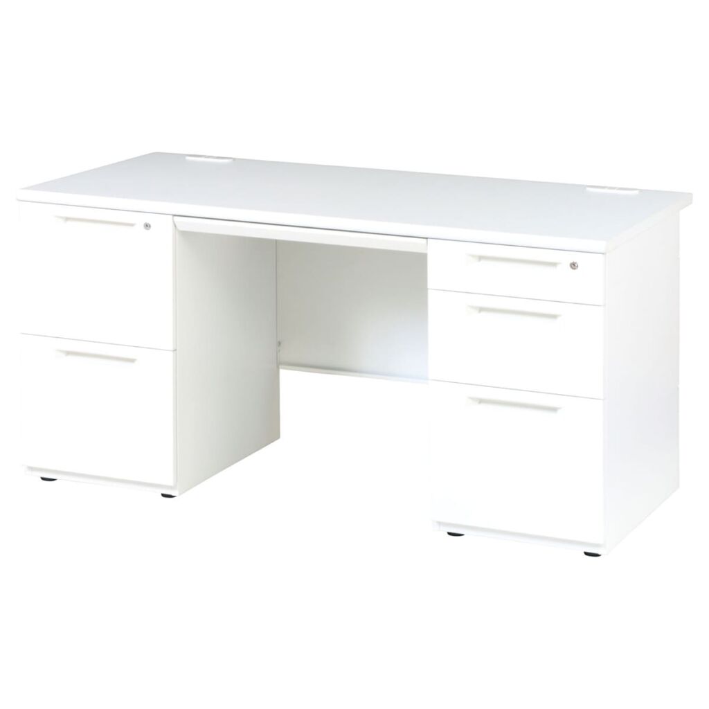 法人様限定 弘益 テーブル LDCデスク 両袖机(2段 3段)