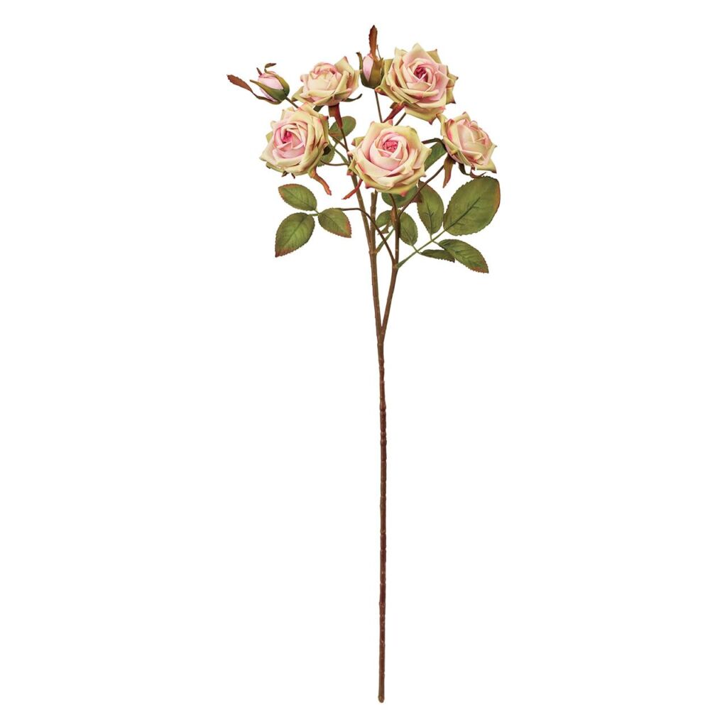 東京堂(Tokyodo) 造花 アンティークプリマローズ ピンクグリーン 花径6.5～7.5×L58×W20cm 1入 FM000179-023