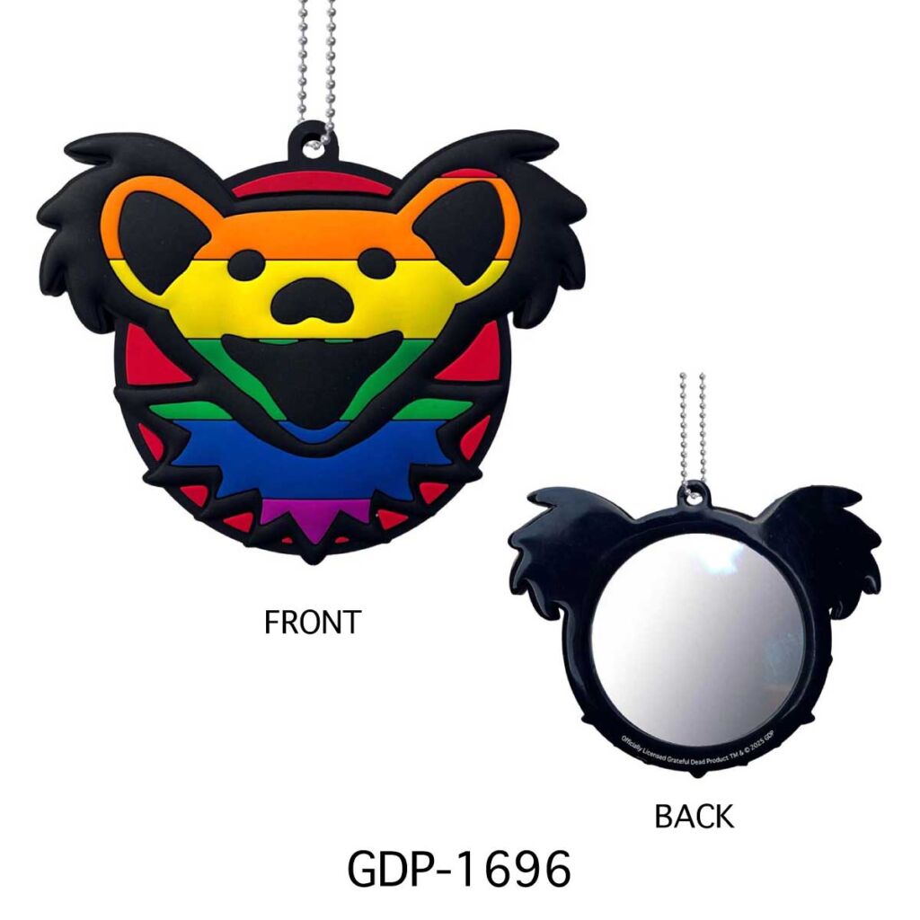RUBBER MIRROR KEYCHAIN ■ ラバーミラーキーチェーン グレイトフルデッド デッドベア ミラー 鏡