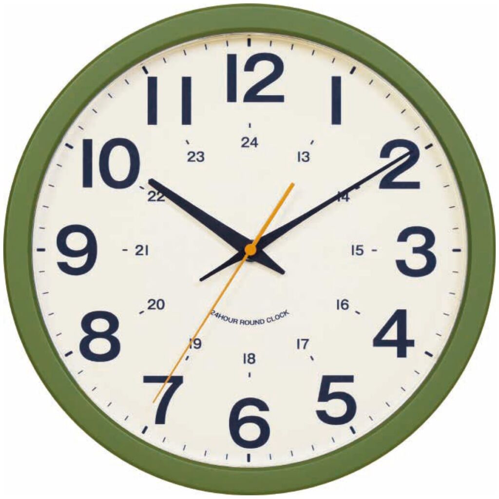 静音秒針掛け時計 (シャオSW-GR) ニトリ 【玄関先迄納品】