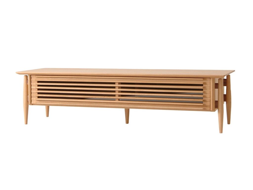 WHITE WOOD TV Cabinet / ホワイトウッド テレビキャビネット 幅151cm