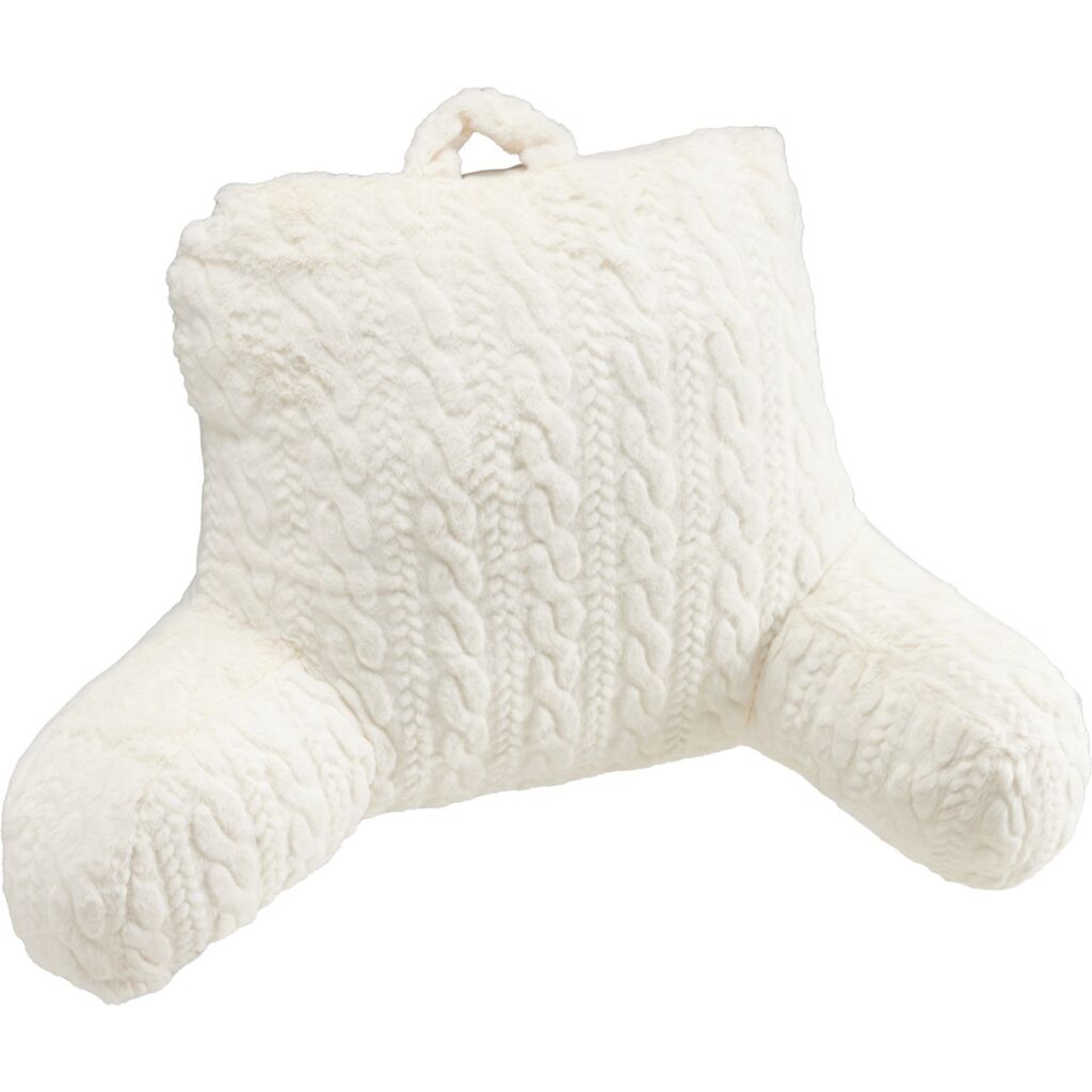 (取寄) フォスター ケーブル オーバーサイズ - Sutton Place Foster Cable Oversized Backrest - 29x10.5x24.5” White