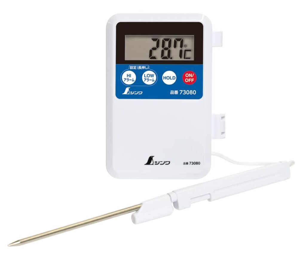 シンワ測定(Shinwa Sokutei)デジタル温度計H-1隔測式プローブ 防水型 73080