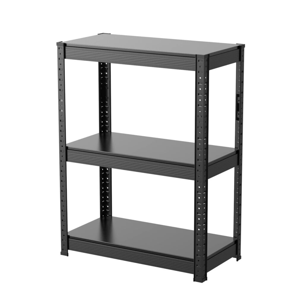 ラック スチールラック 幅60c 3段 耐荷重10k/段 メタルラック 幅60×奥行30×高さ80c ブラック