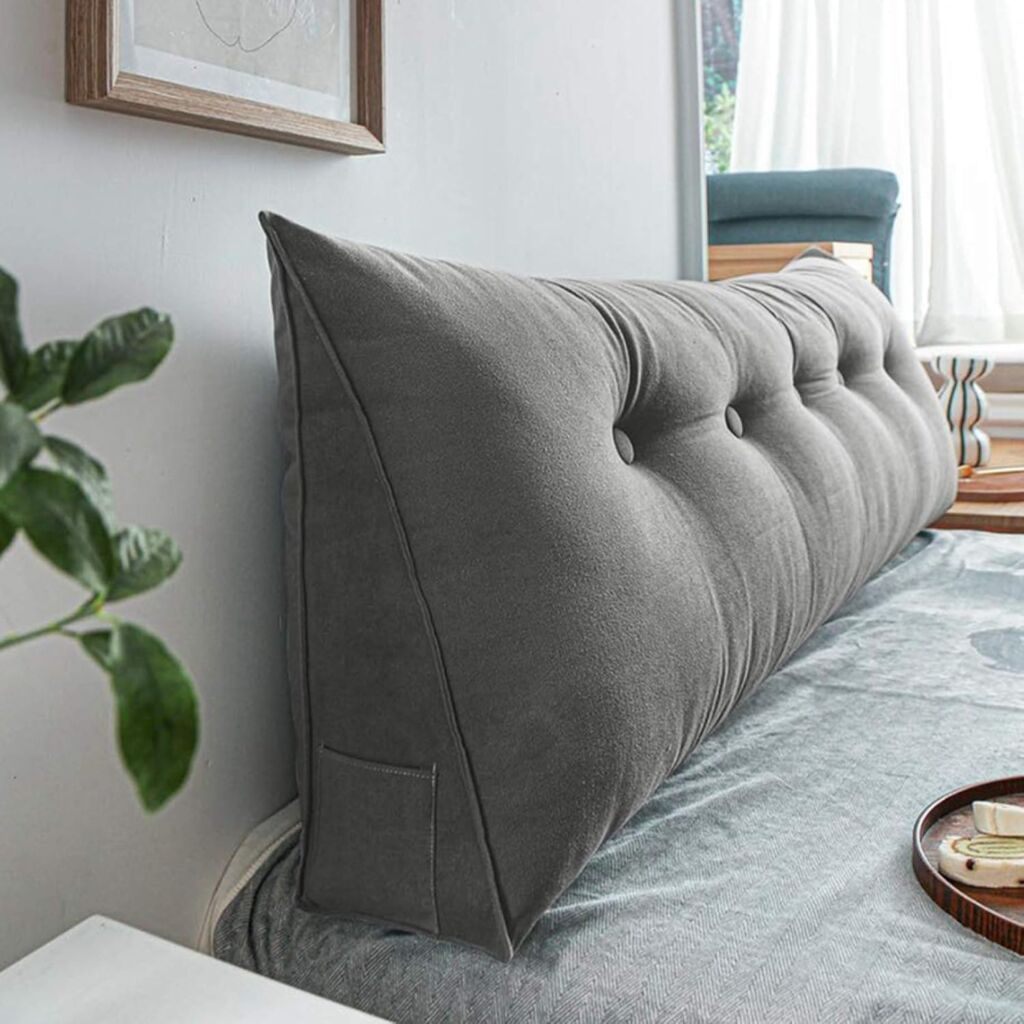 ベッドサイド クッション ボルスター ベッド背もたれ枕 大 ビッグ ヘッドボード ベッドルーム ソファ 枕 畳やシングルダブルベッド カラー03 背中クッション 仮眠 200*50*20cm インテリ