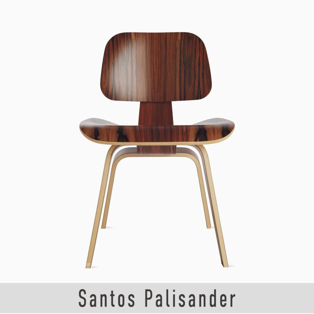 イームズ プライウッドダイニングチェア / サントスパリサンダー / ウッドベース / Eames Molded Plywood(Dining) / チャールズ＆レイ・イームズ / Herman Miller（ハーマンミラー）/ ダイニングチェア / 正規販売店