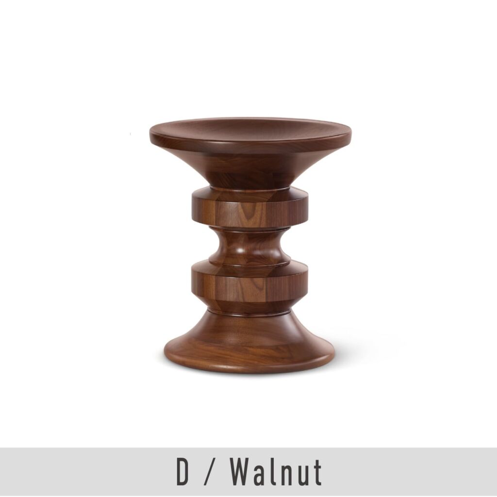 イームズ ターンドスツール / D / ウォルナット / Eames Turned Stool / チャールズ＆レイ・イームズ / Herman Miller（ハーマンミラー）/ スツール / サイドテーブル / 正規販売店