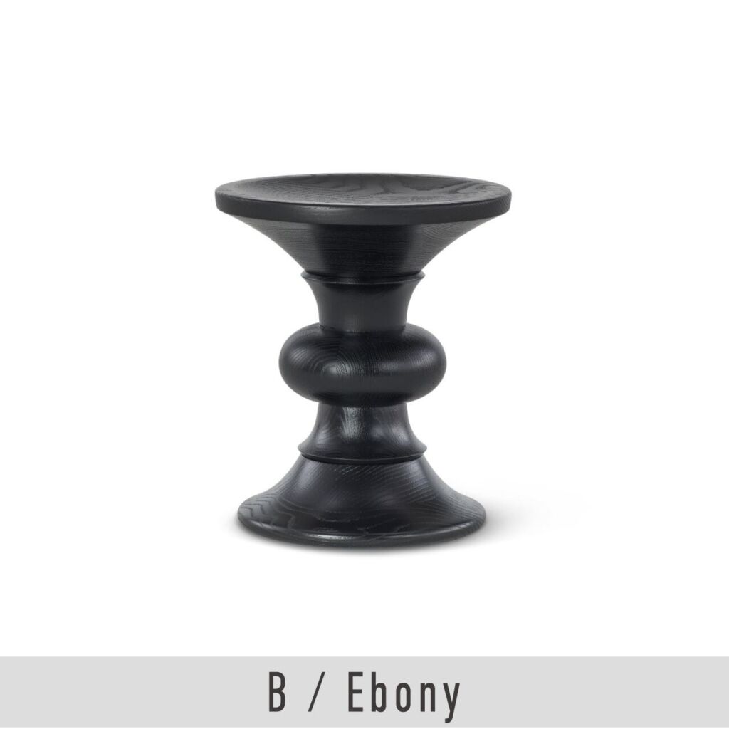 イームズ ターンドスツール / B / エボニー / Eames Turned Stool / チャールズ＆レイ・イームズ / Herman Miller（ハーマンミラー）/ スツール / サイドテーブル / 正規販売店