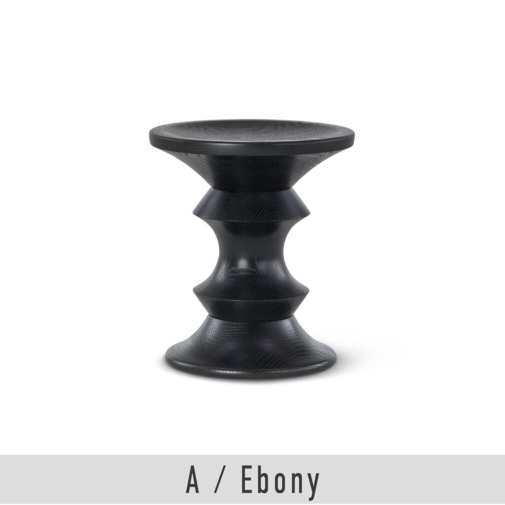 イームズ ターンドスツール / A / エボニー / Eames Turned Stool / チャールズ＆レイ・イームズ / Herman Miller（ハーマンミラー）/ スツール / サイドテーブル / 正規販売店