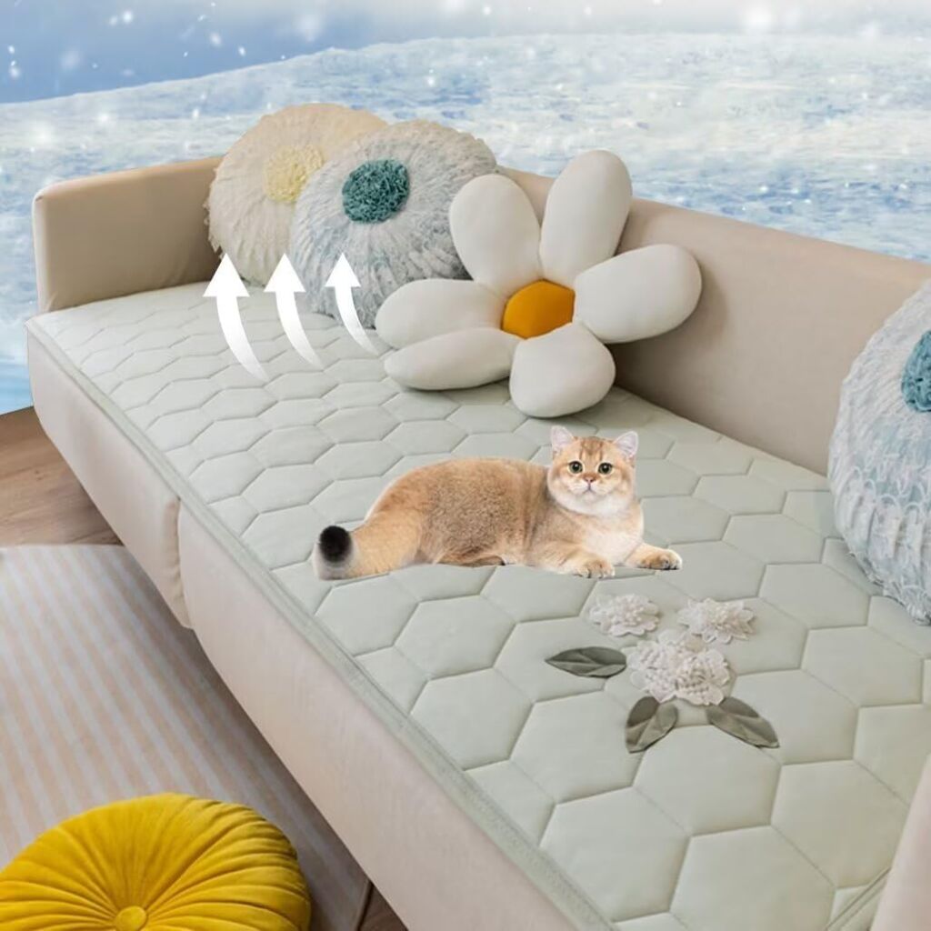 ソファーカバー ひんやり マルチカバー かけるだけ ソファパッド 冷感ソファカバー ペット対応 春夏用 長方形 滑り止め 座面カバー 涼しい 防塵 汚れ防止 傷防止 爪とぎ防止 1人掛け 2人掛け 3