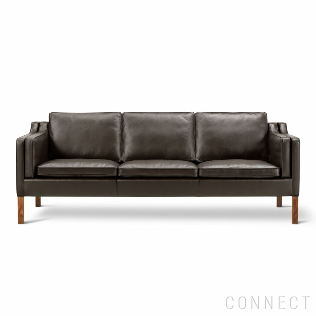 【リビングキャンペーンpt10倍】FREDERICIA（フレデリシア） / Mogensen 2213 Sofa（モーエンセンソファ） / Model 2213 / ウォルナット材・オイル仕上げ / Organic 906 / 3人掛け