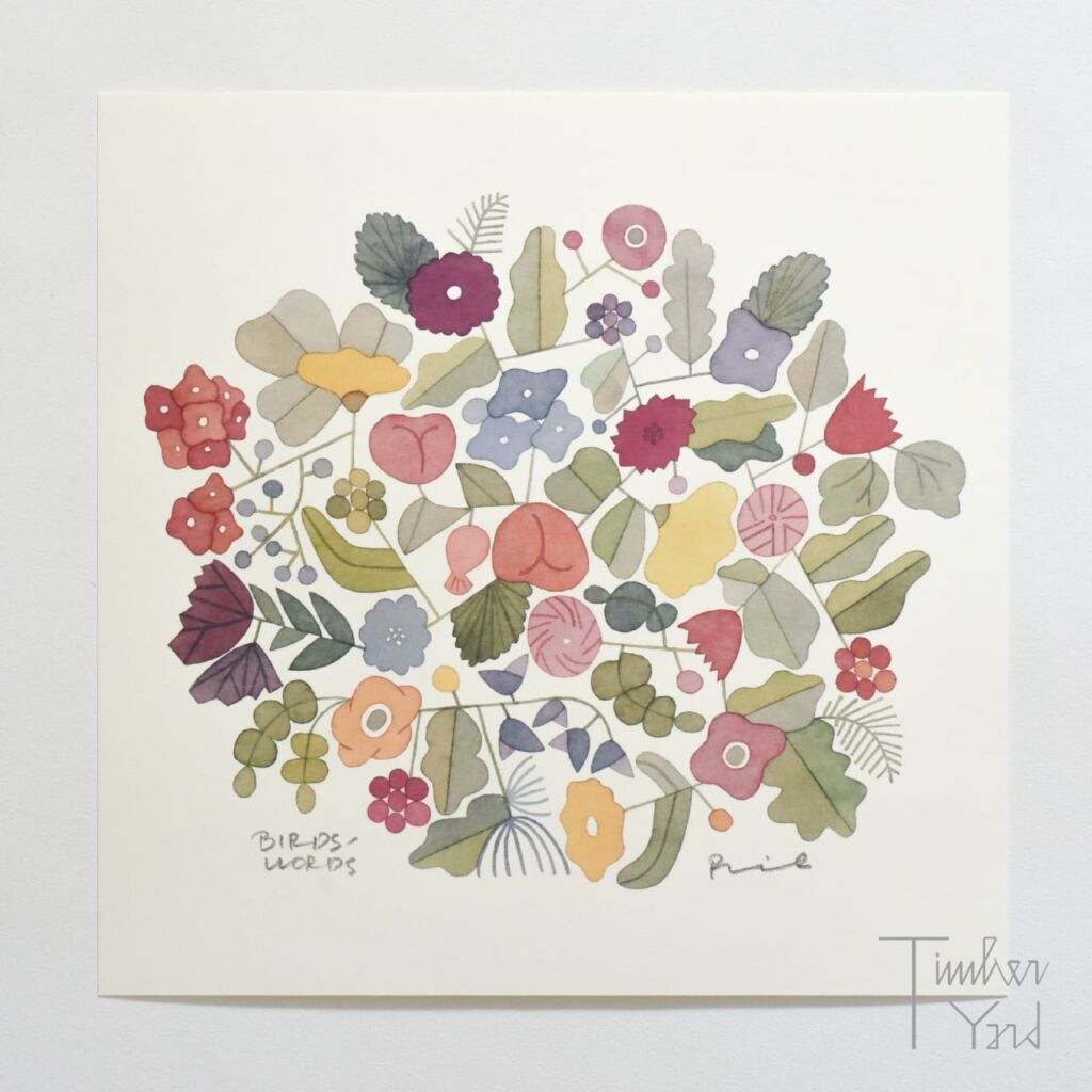 POSTER 30 / BOUQUET / ブーケ / 正方形 / BIRDS