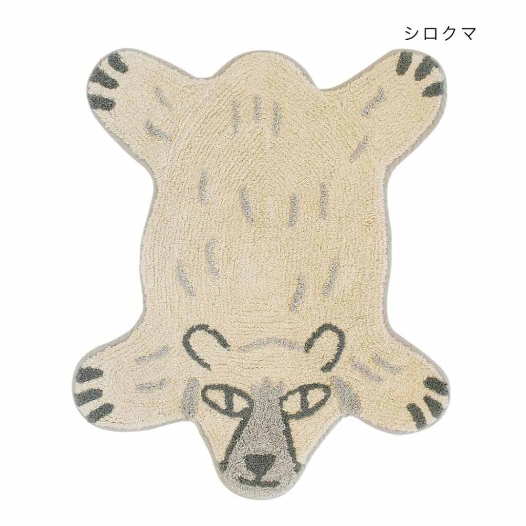 【最大1000円OFFクーポン!】アニマルグッズ フロアマット マット リラックZOO シロクマ アニマル トモコーポレーション フリーマット インテリア雑貨 グッズ シネマコレクション
