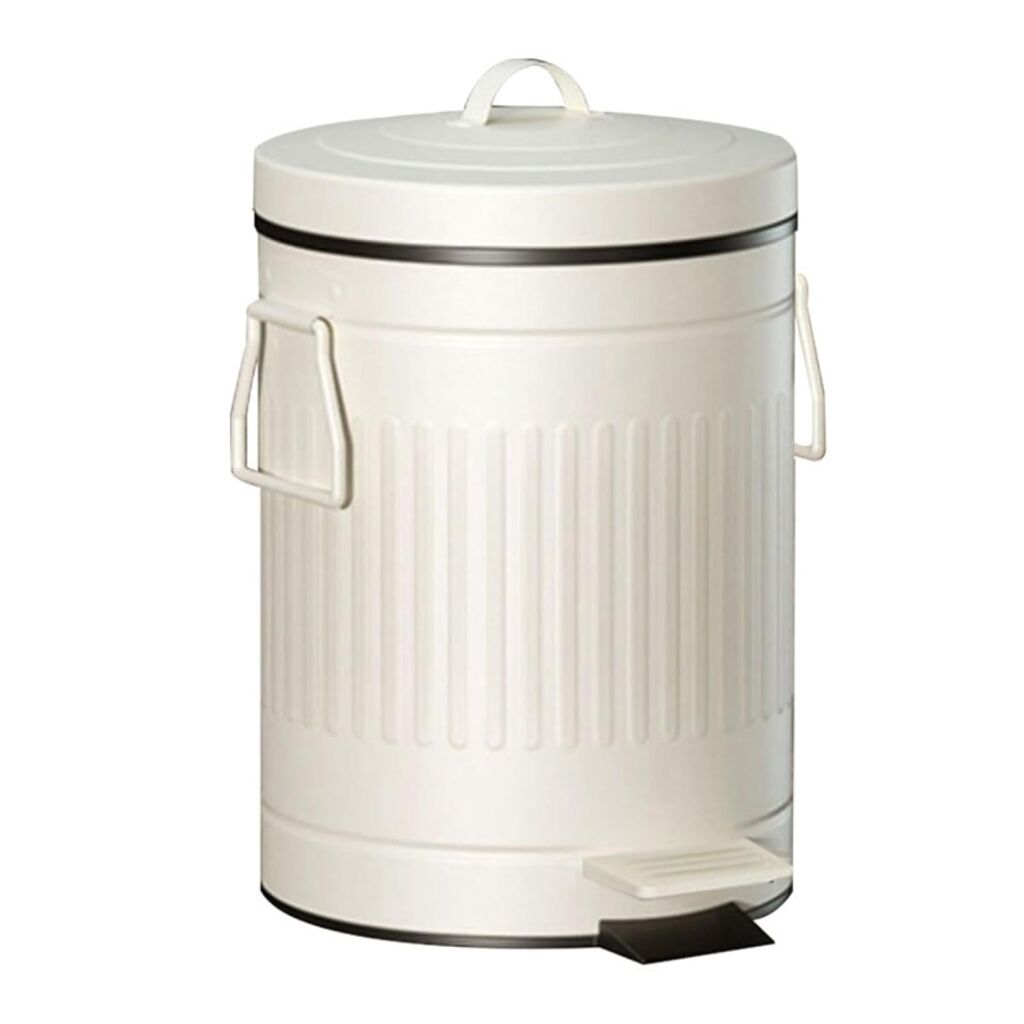 ゴミ箱 ふた付き 5L ダストボックス 丸型 ペダル式 ごみ箱 スリム おしゃれ フタがゆっくり閉まる 抗菌 消臭 密閉 音無し 部屋 キッチン リビングルーム トイレ 浴室 オフィス用 スチール