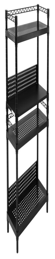 Bauhutte ( バウヒュッテ ) デスクサイドラック パソコンラック pcラック ( 幅 60.5 × 奥行 25.5 × 高さ 120.5 cm ) ブラック BHS-600SM-BK