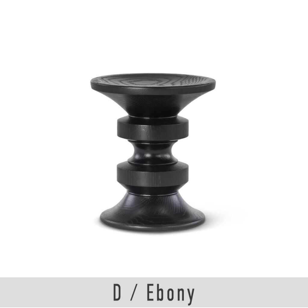 イームズ ターンドスツール / D / エボニー / Eames Turned Stool / チャールズ＆レイ・イームズ / Herman Miller（ハーマンミラー）/ スツール / サイドテーブル / 正規販売店