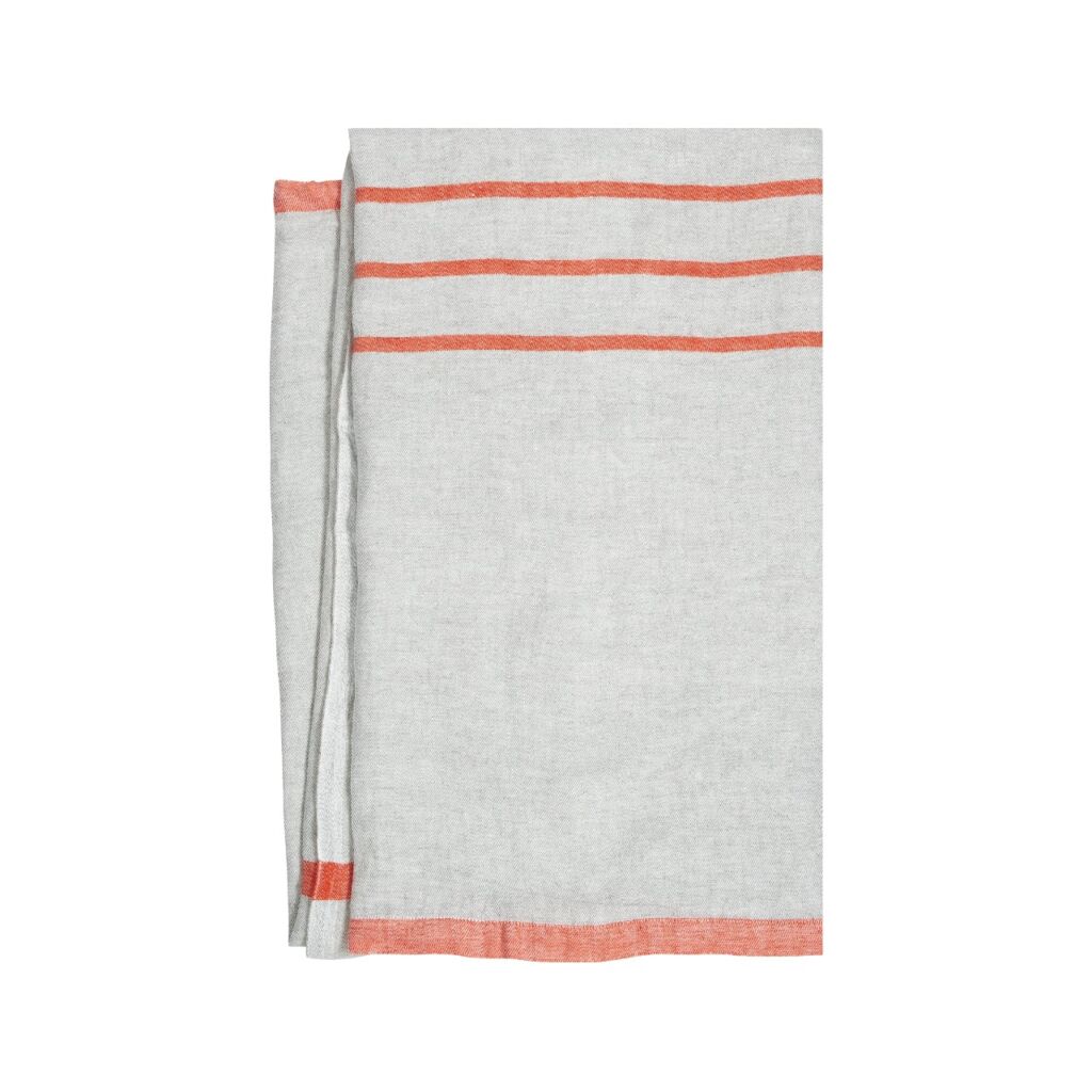 【ONLINE限定】USVA マルチユースタオル / linen-orange / 95x180cm / ウォッシュドリネン / 吸水 / 速乾 / タオル / バスタオル / ブランケット / テーブルクロス / LAPUAN KANKURIT（ラプアン カンクリ）