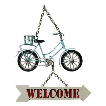 ウェルカムボード bicycle 壁掛け 43153【メーカー直送:代金引換不可:同梱不可】【北海道・沖縄・離島は配達不可】