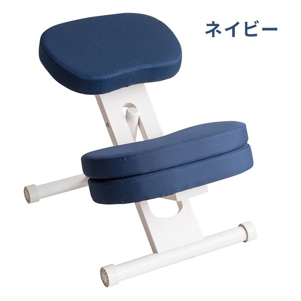 【10日は24時間限定クーポン配布】宮武製作所 ミヤタケセイサクジョプロポーションチェアキッズ ホワイト脚/ネイビー CH-N889CK/WHNV(2647856)代引不可