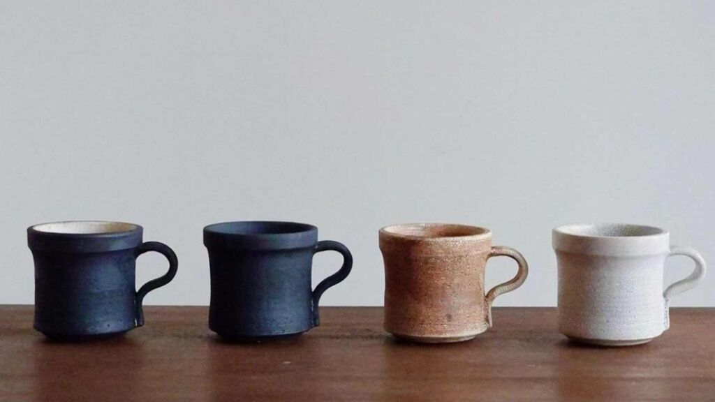 MISHIM POTTERY　mug cup/hibi(白)