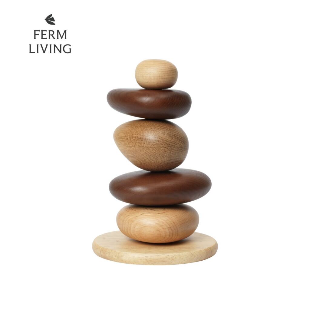 【ONLINE限定】Pebble Stacking Blocks / Multi / Φ13.5×H20.7cm / Ferm Living（ファームリビング）/ ぺブル スタッキングブロック / オブジェ / おもちゃ / キッズ / ジャパンディ / 正規販売店