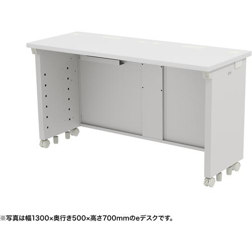 ■SANWA eデスク(ホワイト)W1350×D500×H720〔品番:EDSK13550W72〕【6549525:0】[送料別途見積り][法人・事業所限定][外直送][店頭受取不可]