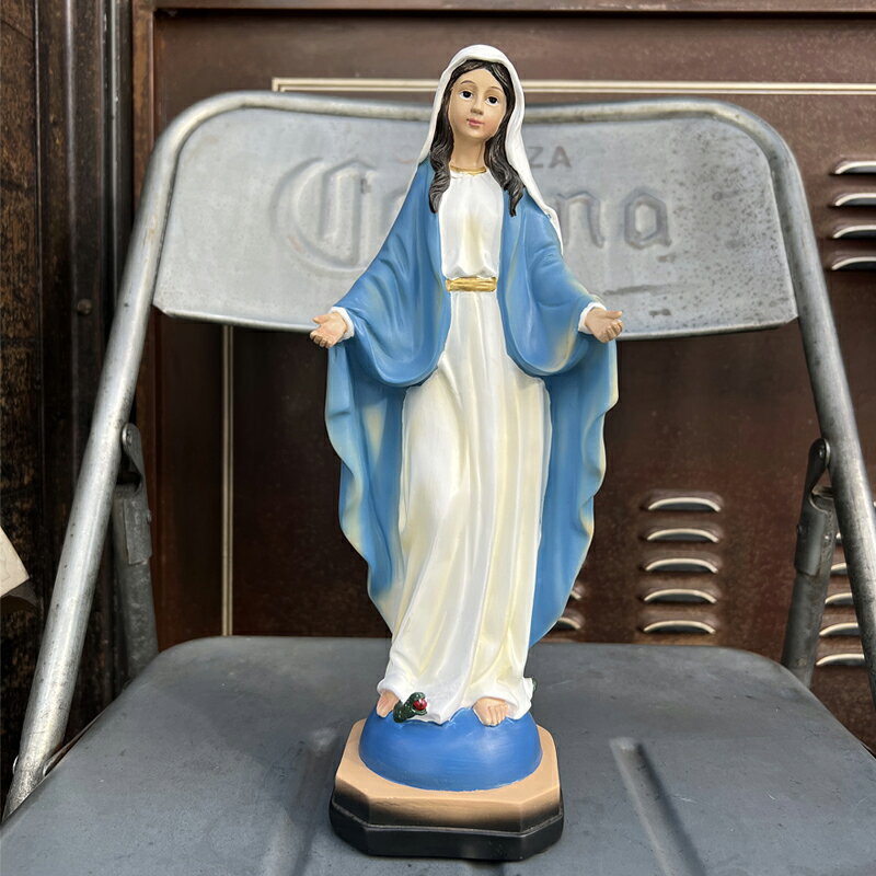 Virgin Mary 置物 高さ12inch(約31CM) -BLUE 