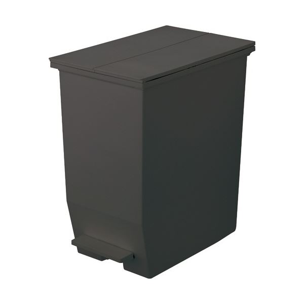 (まとめ) リス 棚下で使えるペダルダストボックス 45L ダークグレー GPRB050 1台 【×3セット】 スペースを取らない両開きペダル式のダストボックス 棚下で使える45Lの便利なリス ダークグレーの魅力的なGPRB050 1台で3セット