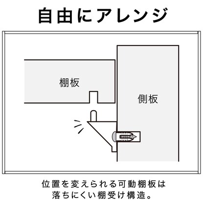 カラーボックス Nカラボ コーナー3段(ライトブラウン) [5]