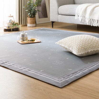 デコホーム商品】ウレタン入り洗える接触冷感ラグ(NクールSP n-s